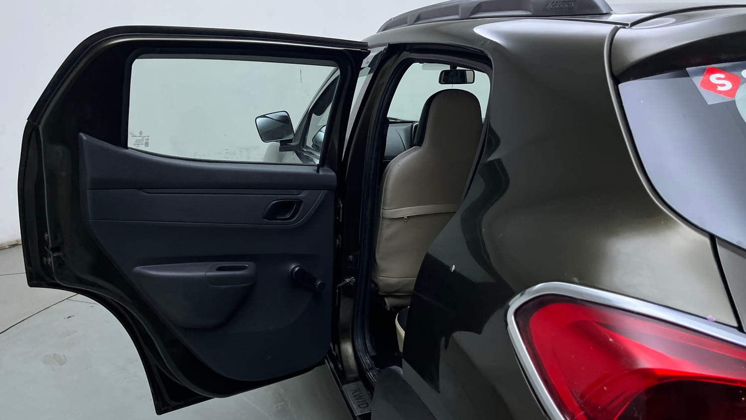 Used 2016 Renault Kwid RXT Petrol Manual interior LEFT REAR DOOR OPEN VIEW