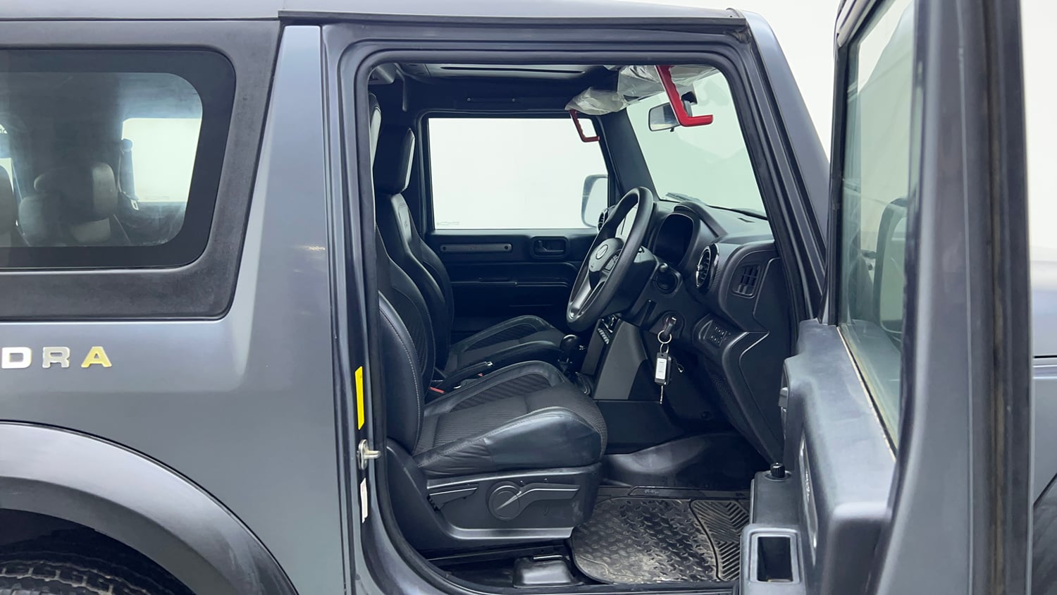 Used 2022 mahindra Thar LX Hard Top Petrol AT 4WD Petrol Automatic interior RIGHT SIDE FRONT DOOR CABIN VIEW