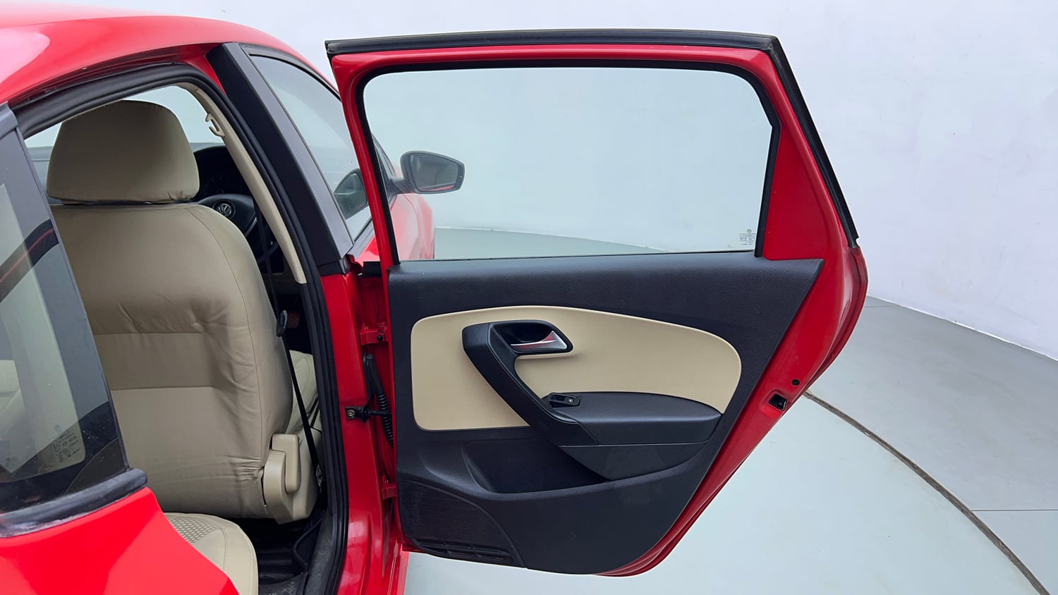 Used 2016 Volkswagen Polo Highline1.2L (P) Petrol Manual interior RIGHT REAR DOOR OPEN VIEW