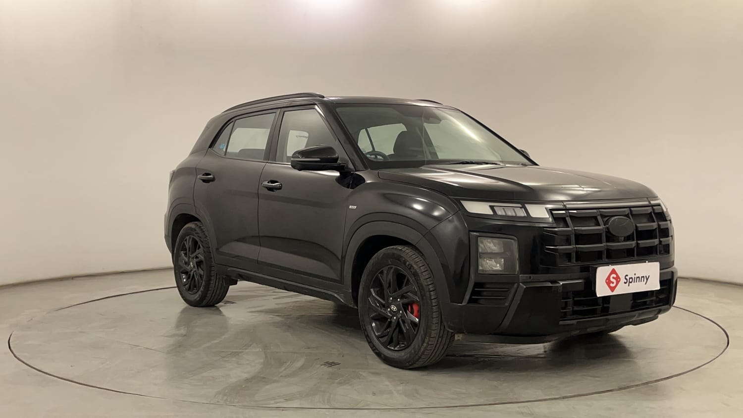 Used 2025 Hyundai Creta 1.5 MPi Petrol IVT SX(O) Knight Edition Petrol Automatic exterior RIGHT FRONT CORNER VIEW