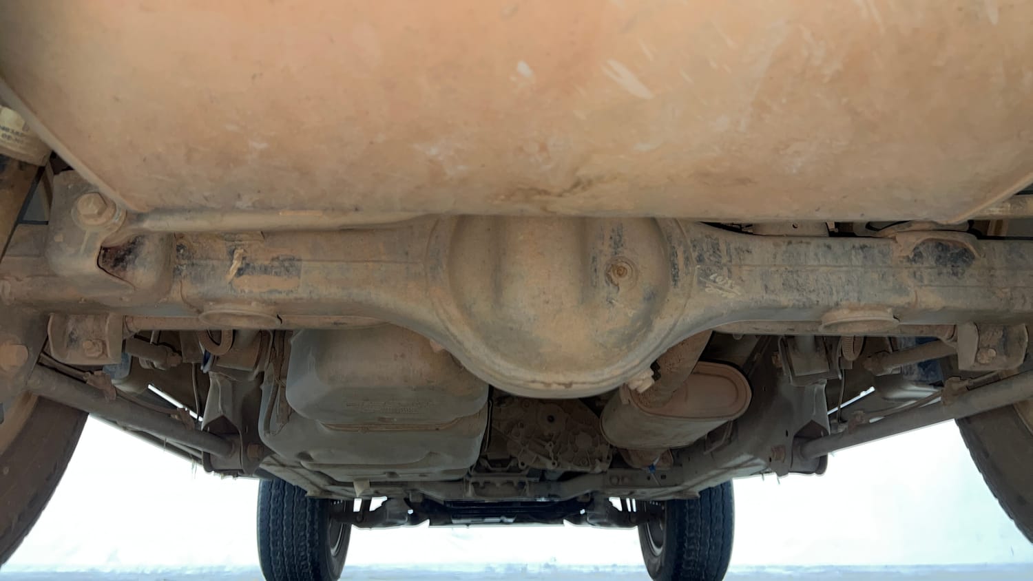 Used 2022 mahindra Thar LX Hard Top Petrol AT 4WD Petrol Automatic extra REAR UNDERBODY VIEW (TAKEN FROM REAR)