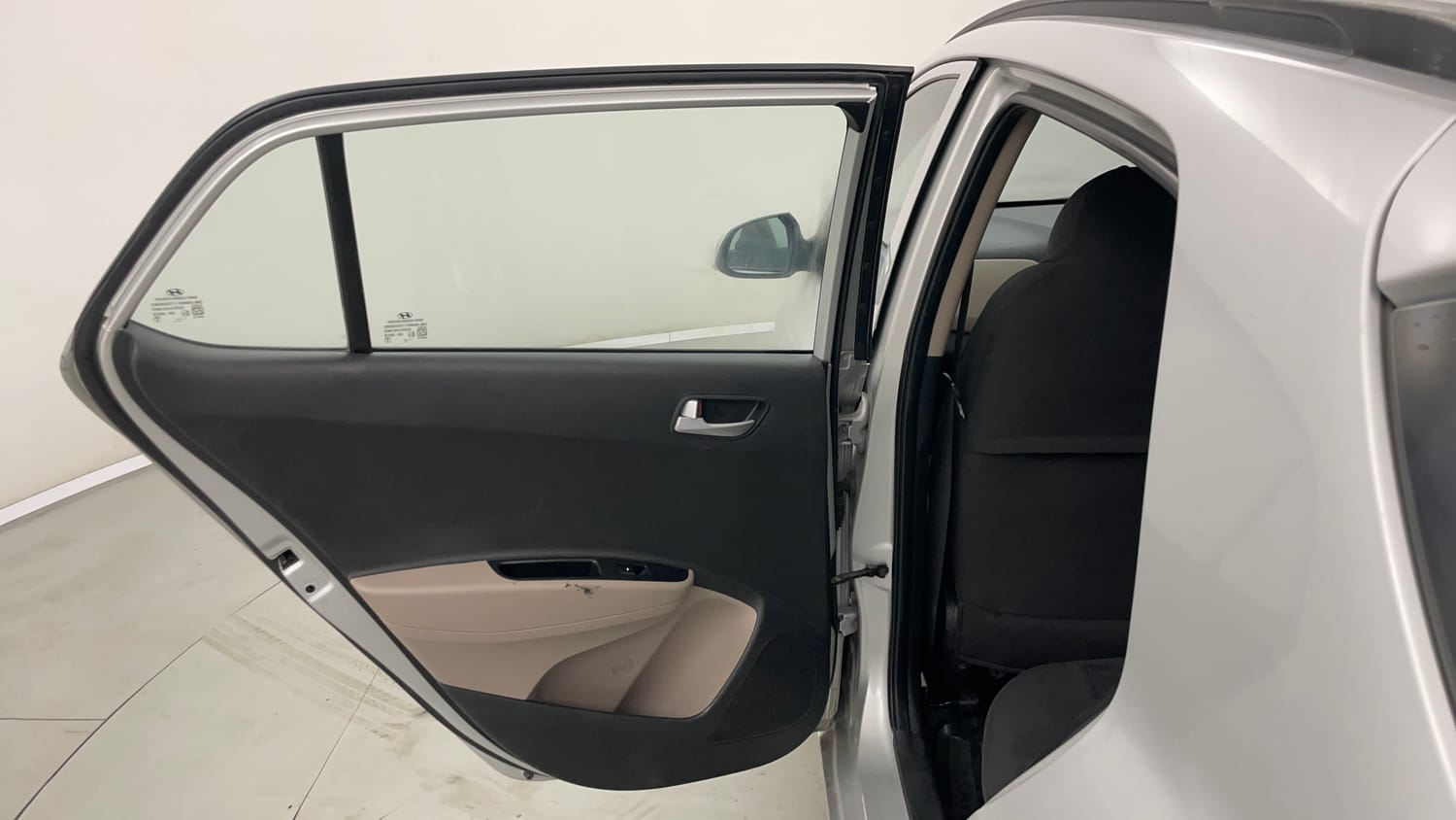 Used 2018 Hyundai Grand i10 Sportz 1.2 Kappa VTVT Petrol Manual interior LEFT REAR DOOR OPEN VIEW