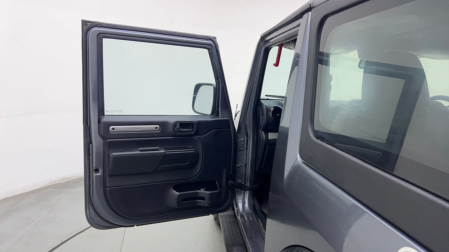 Used 2022 mahindra Thar LX Hard Top Petrol AT 4WD Petrol Automatic interior LEFT FRONT DOOR OPEN VIEW