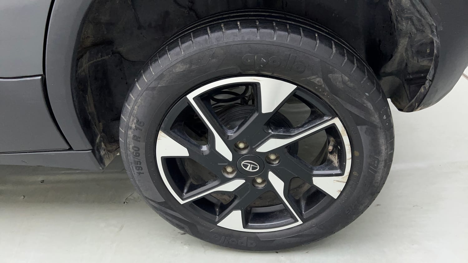 Used 2022 Tata Punch Creative Dual Tone Petrol Manual tyres LEFT REAR TYRE RIM VIEW