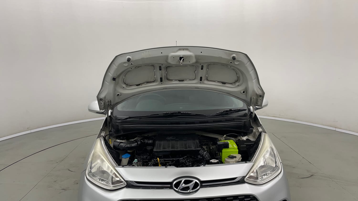 Used 2018 Hyundai Grand i10 Sportz 1.2 Kappa VTVT Petrol Manual engine ENGINE & BONNET OPEN FRONT VIEW