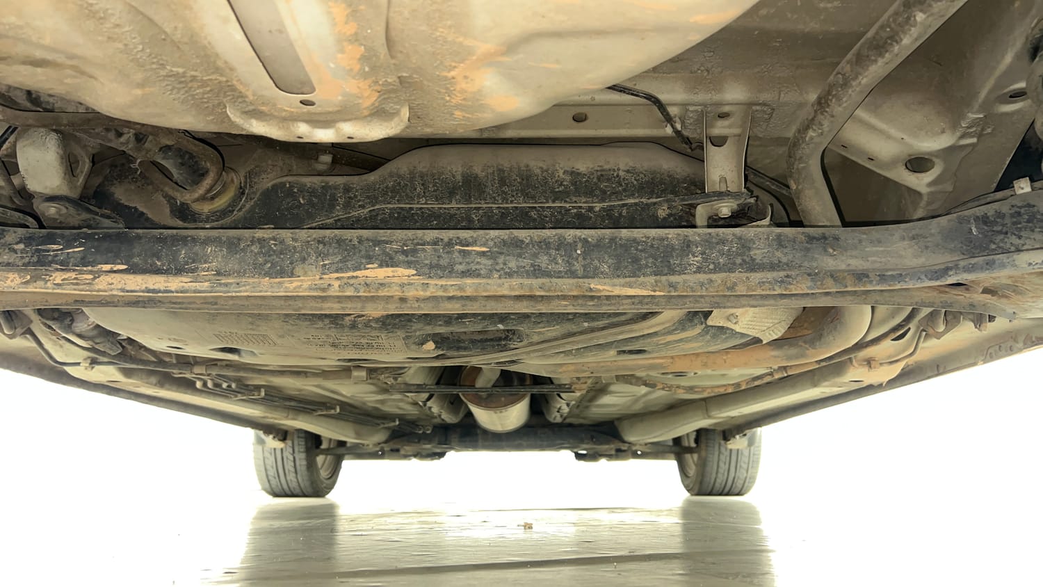 Used 2019 Maruti Suzuki Dzire ZXi Plus AMT Petrol Automatic extra REAR UNDERBODY VIEW (TAKEN FROM REAR)