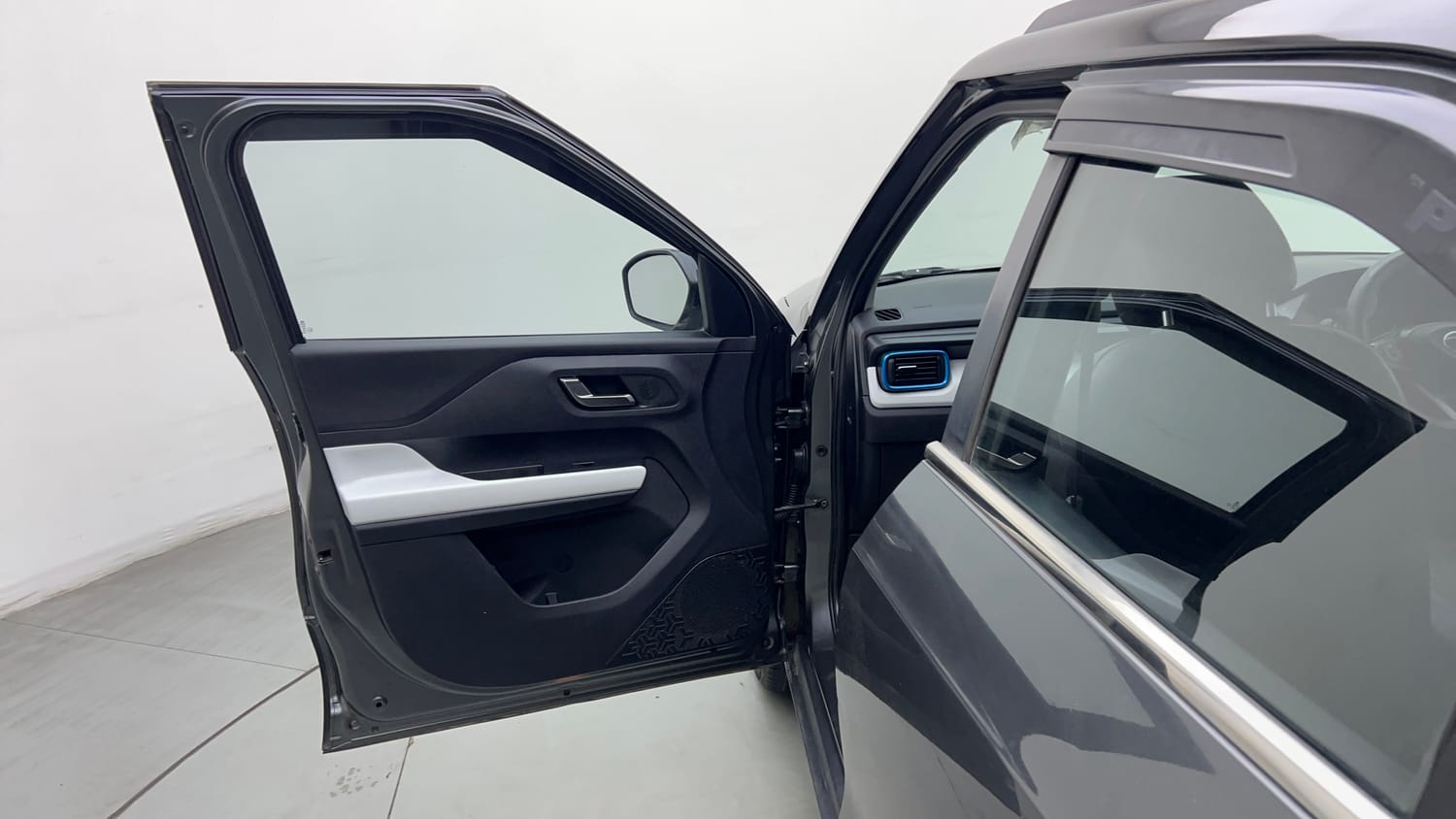Used 2022 Tata Punch Creative Dual Tone Petrol Manual interior LEFT FRONT DOOR OPEN VIEW