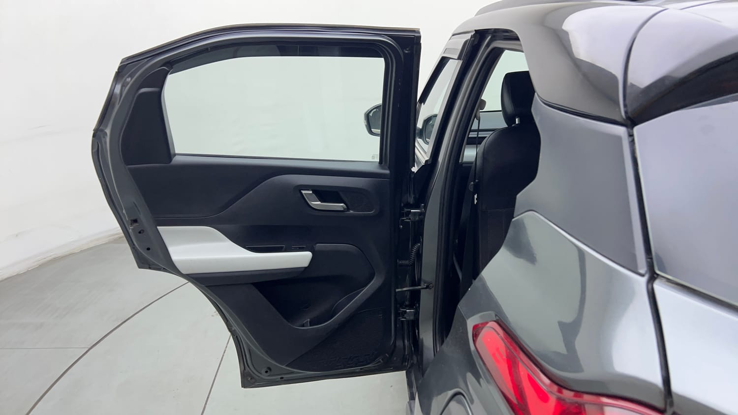 Used 2022 Tata Punch Creative Dual Tone Petrol Manual interior LEFT REAR DOOR OPEN VIEW