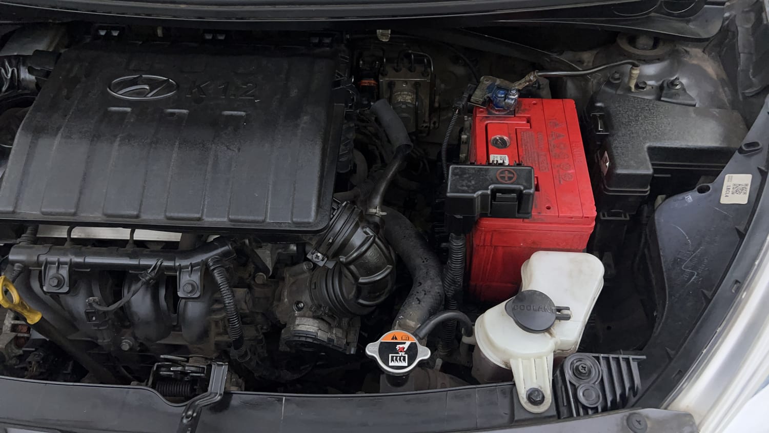 Used 2017 Hyundai Grand i10 Asta 1.2 Kappa VTVT Petrol Manual engine ENGINE LEFT SIDE VIEW