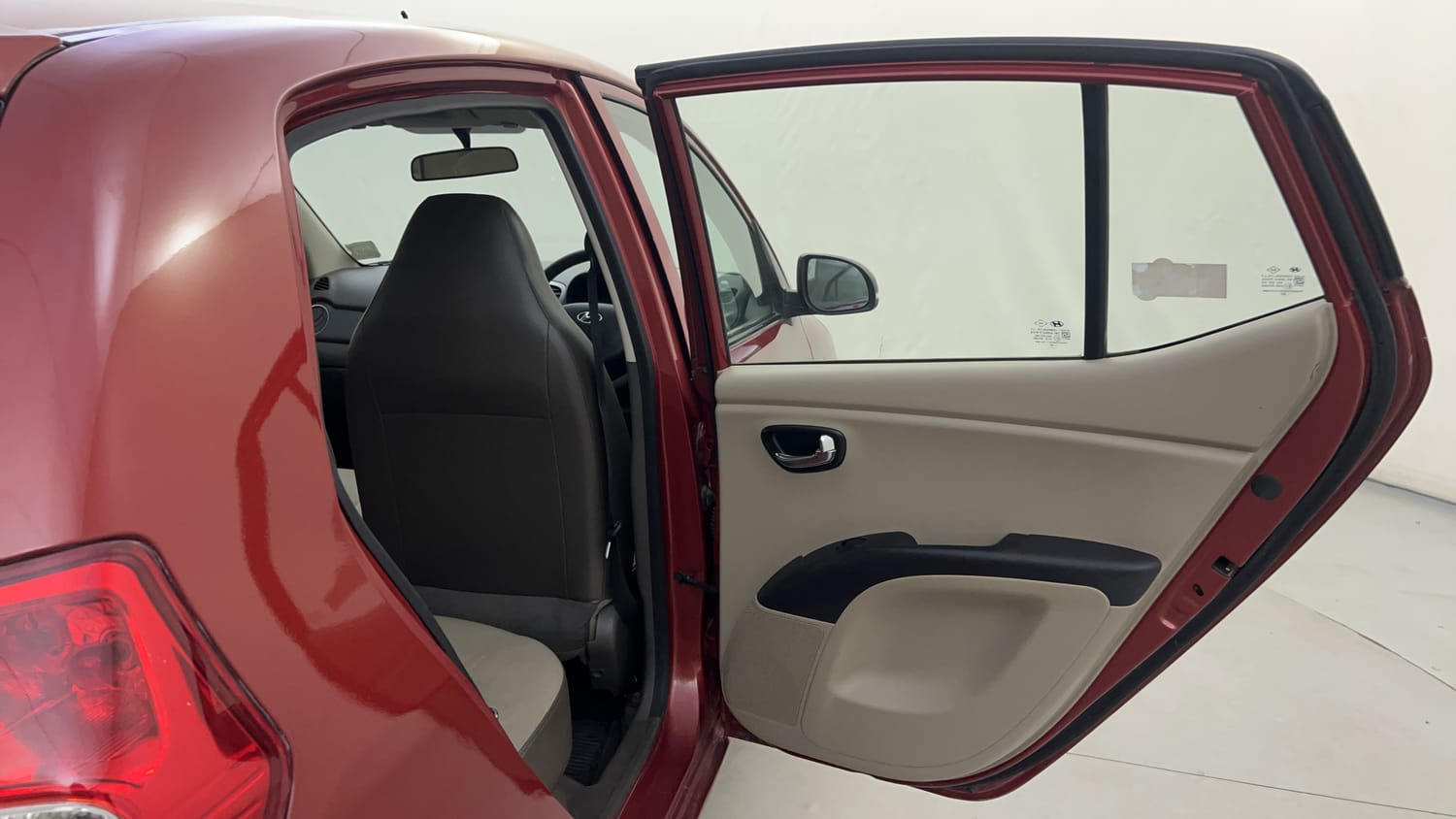 Used 2013 Hyundai i10 Sportz 1.2 Kappa2 Petrol Manual interior RIGHT REAR DOOR OPEN VIEW