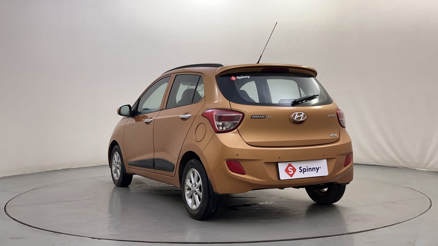 Used 2015 Hyundai Grand i10 Asta AT 1.2 Kappa VTVT Petrol Automatic exterior LEFT REAR CORNER VIEW