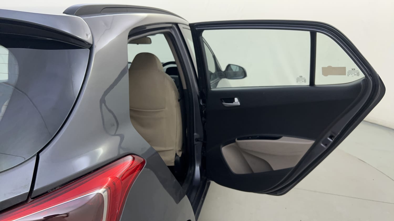 Used 2017 Hyundai Grand i10 Asta 1.2 Kappa VTVT Petrol Manual interior RIGHT REAR DOOR OPEN VIEW