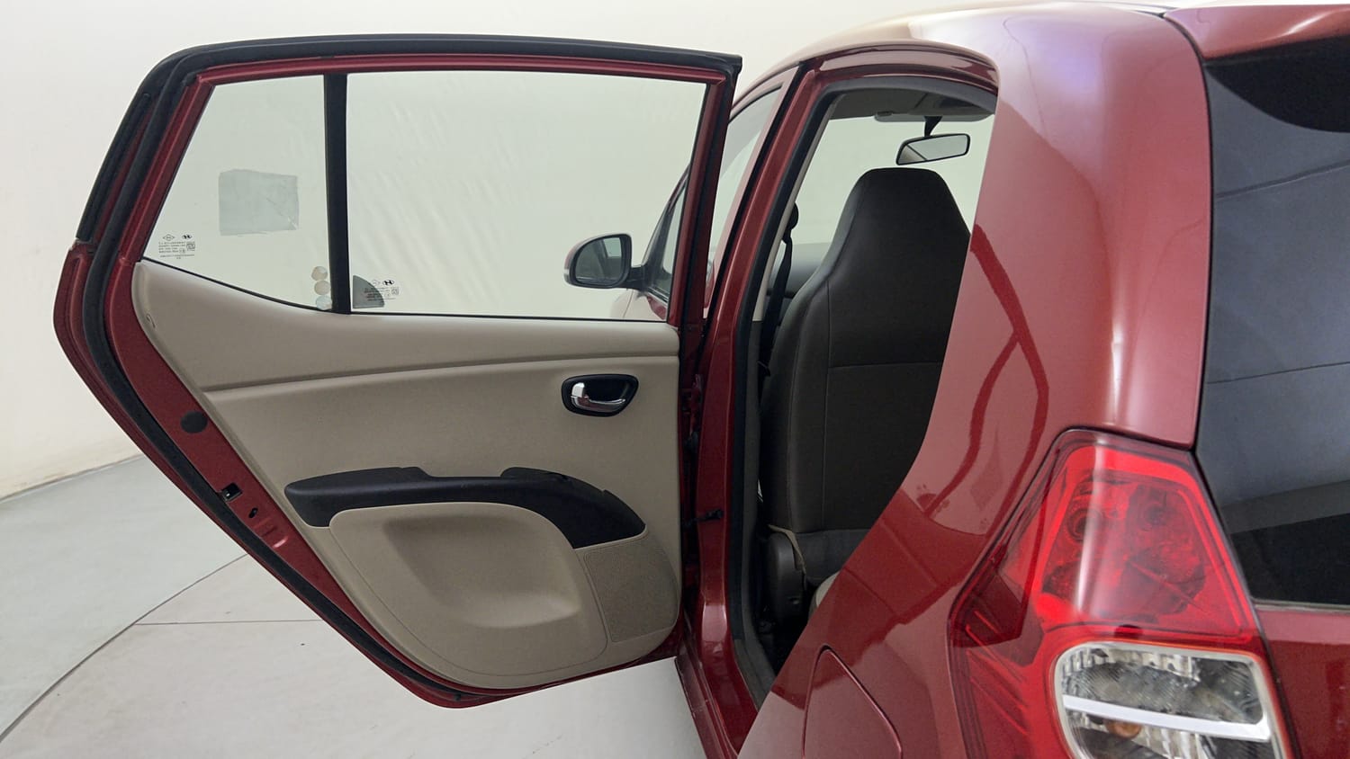 Used 2013 Hyundai i10 Sportz 1.2 Kappa2 Petrol Manual interior LEFT REAR DOOR OPEN VIEW