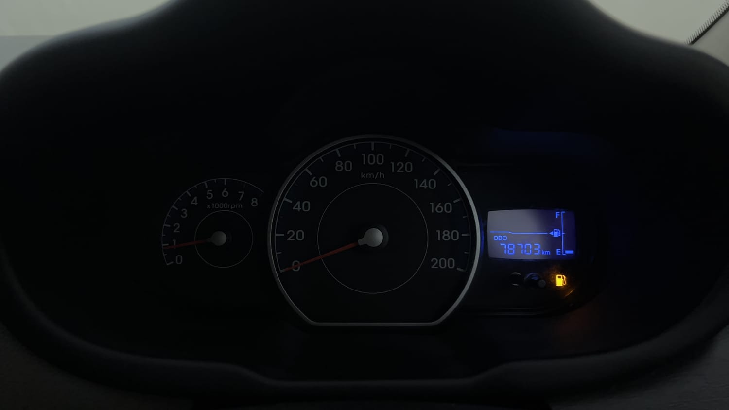 Used 2013 Hyundai i10 Sportz 1.2 Kappa2 Petrol Manual interior CLUSTERMETER VIEW