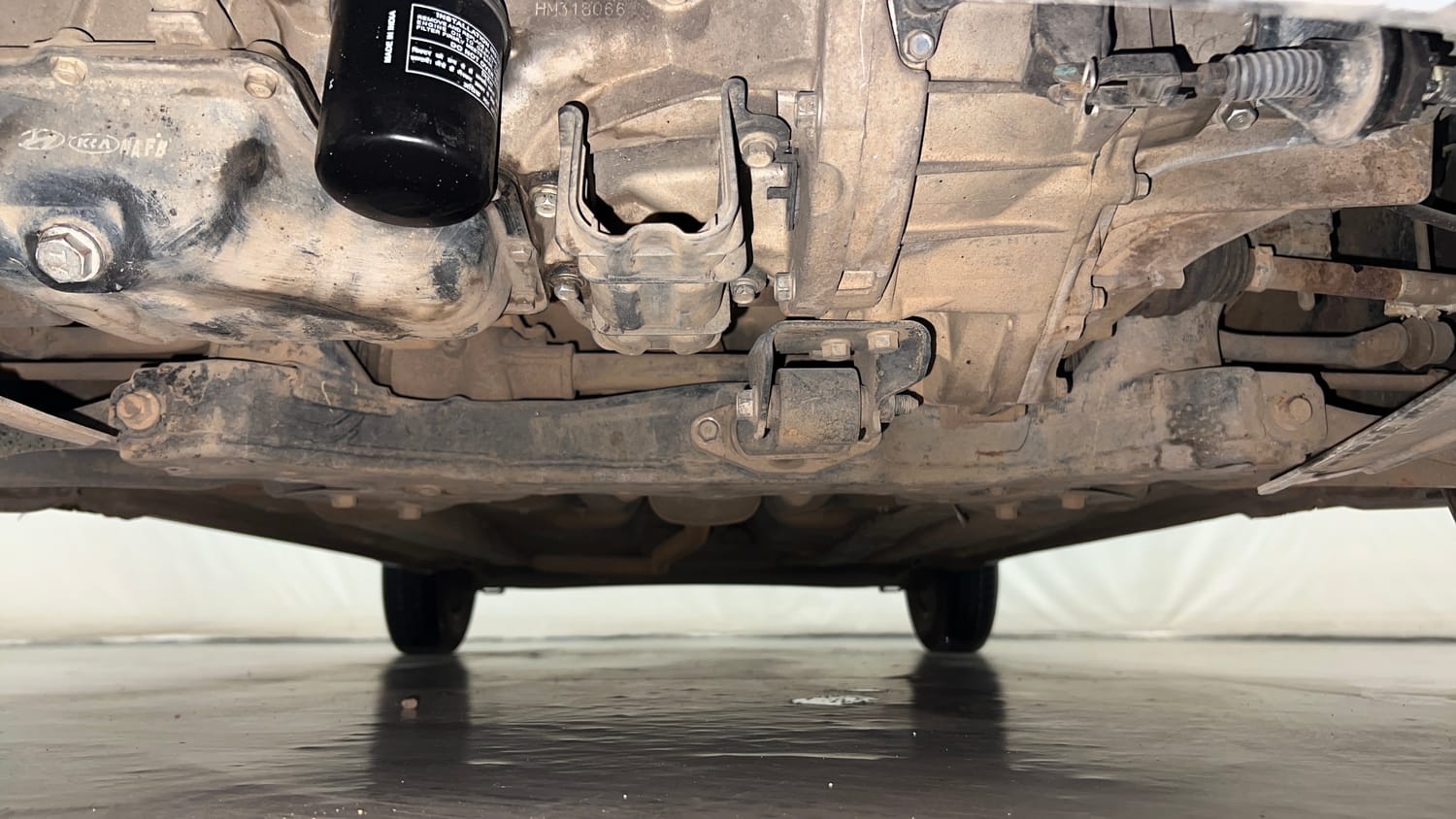 Used 2017 Hyundai Grand i10 Asta 1.2 Kappa VTVT Petrol Manual extra FRONT LEFT UNDERBODY VIEW