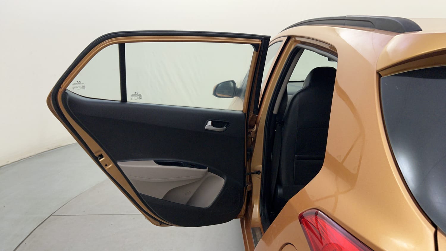 Used 2015 Hyundai Grand i10 Asta AT 1.2 Kappa VTVT Petrol Automatic interior LEFT REAR DOOR OPEN VIEW