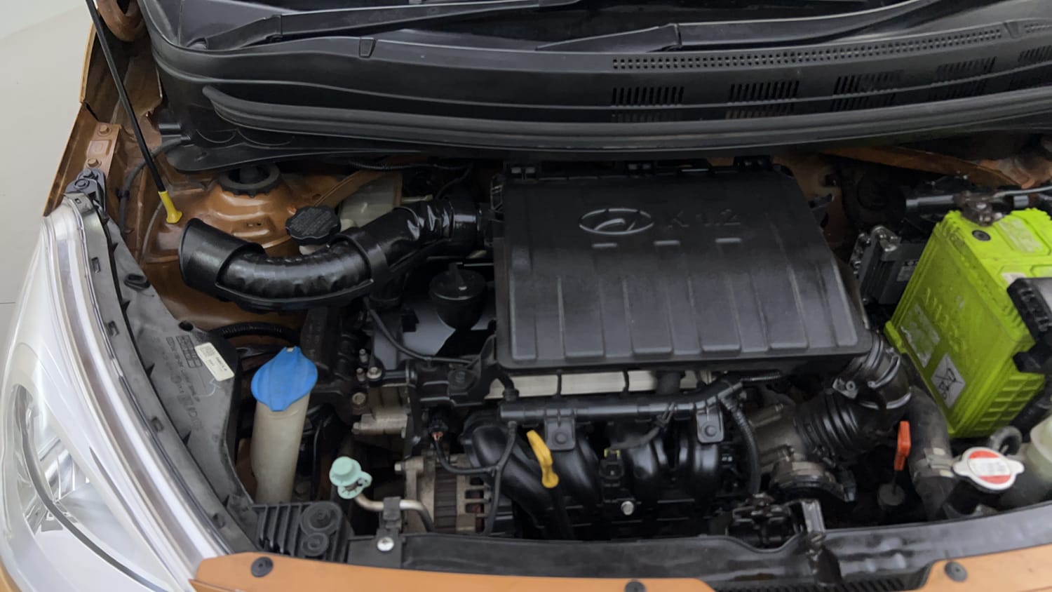 Used 2015 Hyundai Grand i10 Asta AT 1.2 Kappa VTVT Petrol Automatic engine ENGINE RIGHT SIDE VIEW