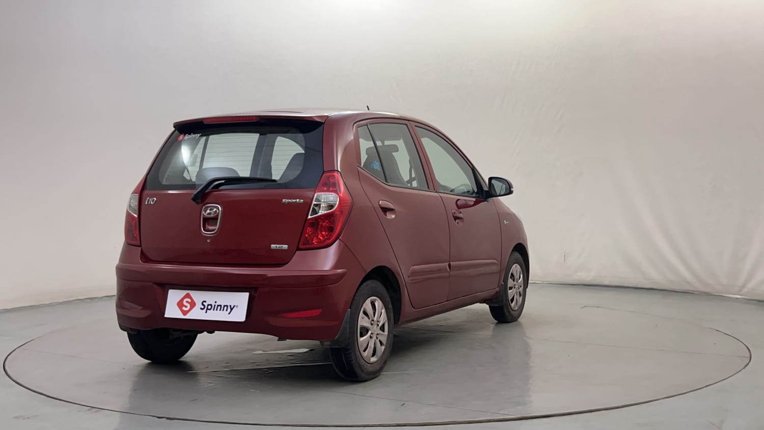 Used 2013 Hyundai i10 Sportz 1.2 Kappa2 Petrol Manual exterior RIGHT REAR CORNER VIEW