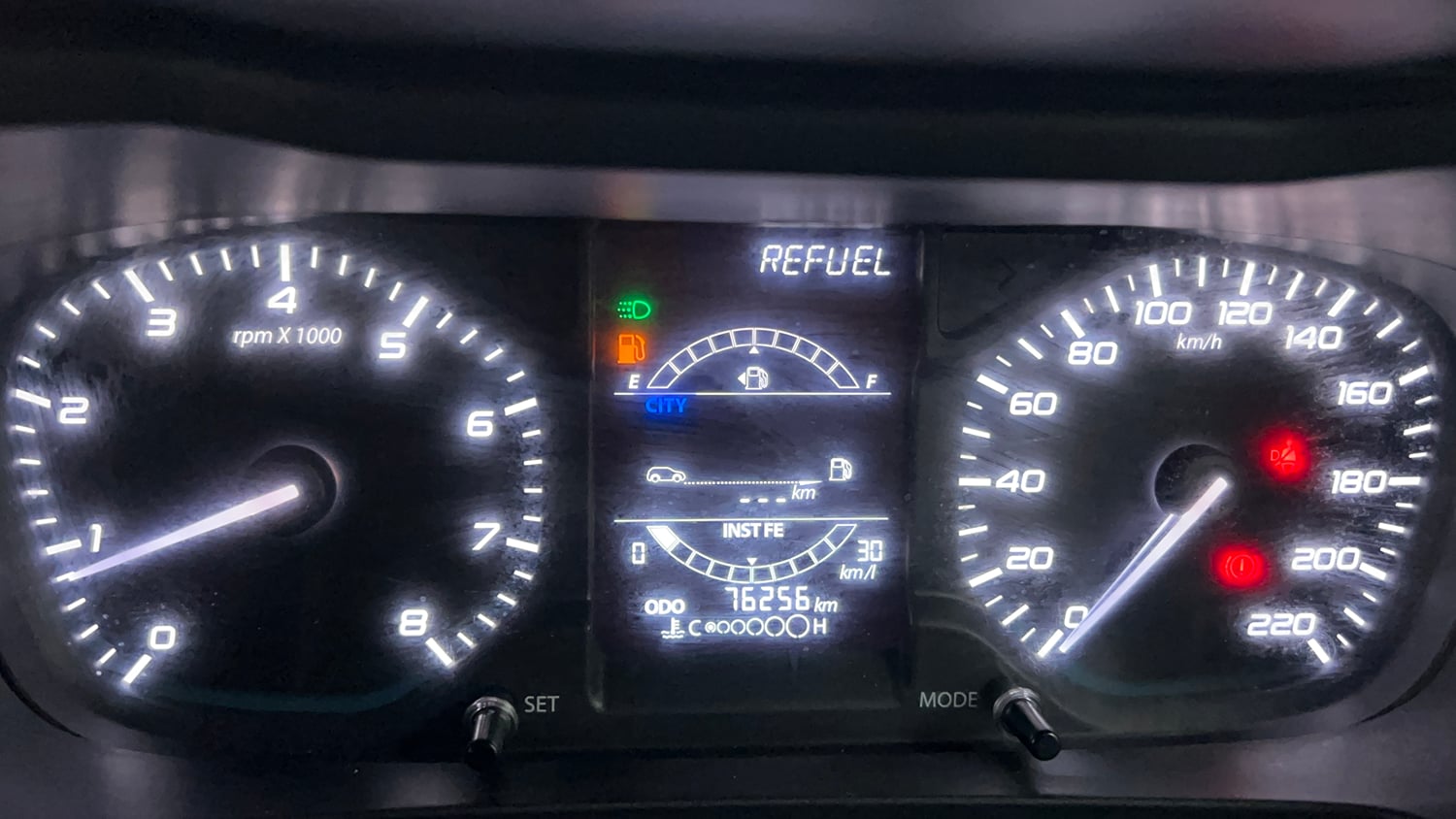 Used 2023 Tata Altroz XZ Petrol Petrol Manual interior CLUSTERMETER VIEW