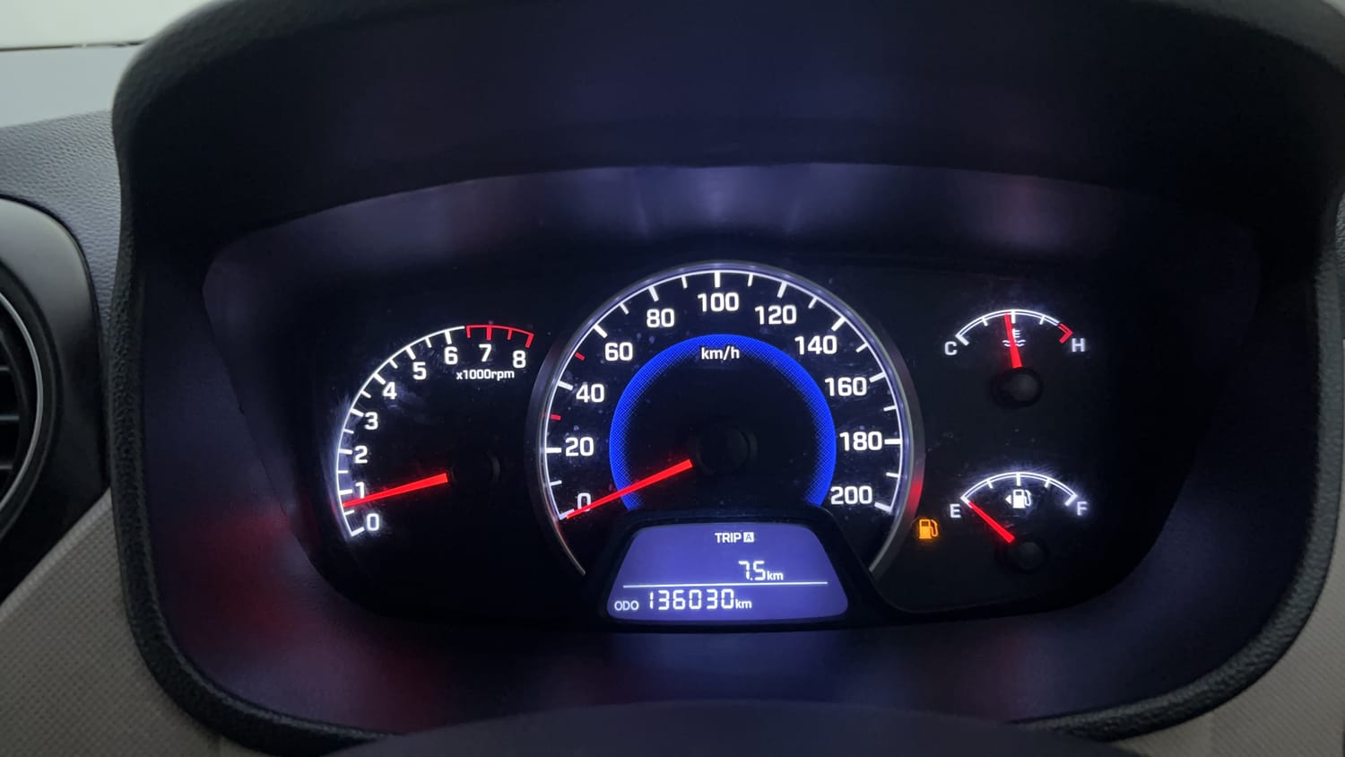 Used 2017 Hyundai Grand i10 Asta 1.2 Kappa VTVT Petrol Manual interior CLUSTERMETER VIEW