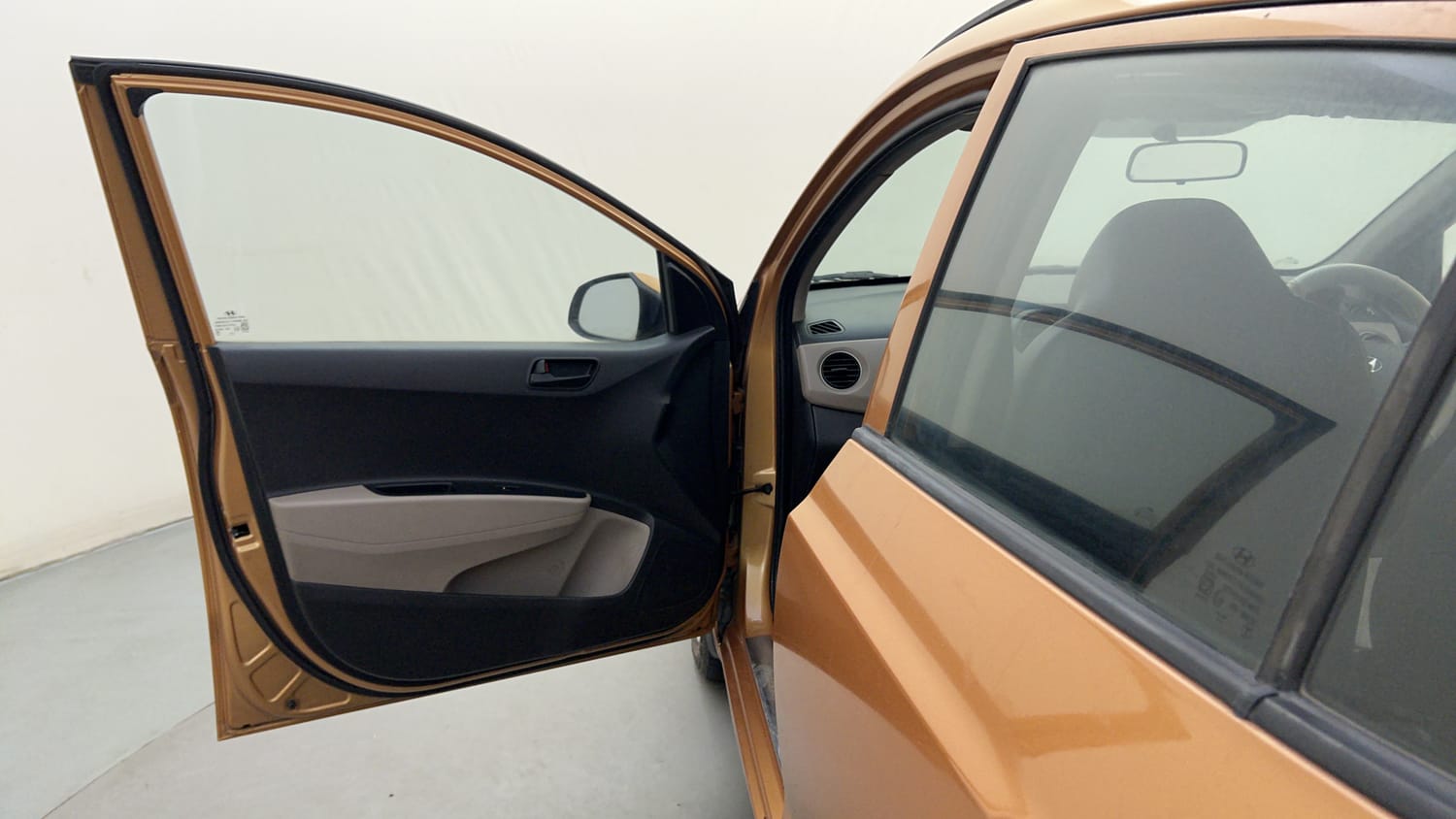 Used 2015 Hyundai Grand i10 Asta AT 1.2 Kappa VTVT Petrol Automatic interior LEFT FRONT DOOR OPEN VIEW
