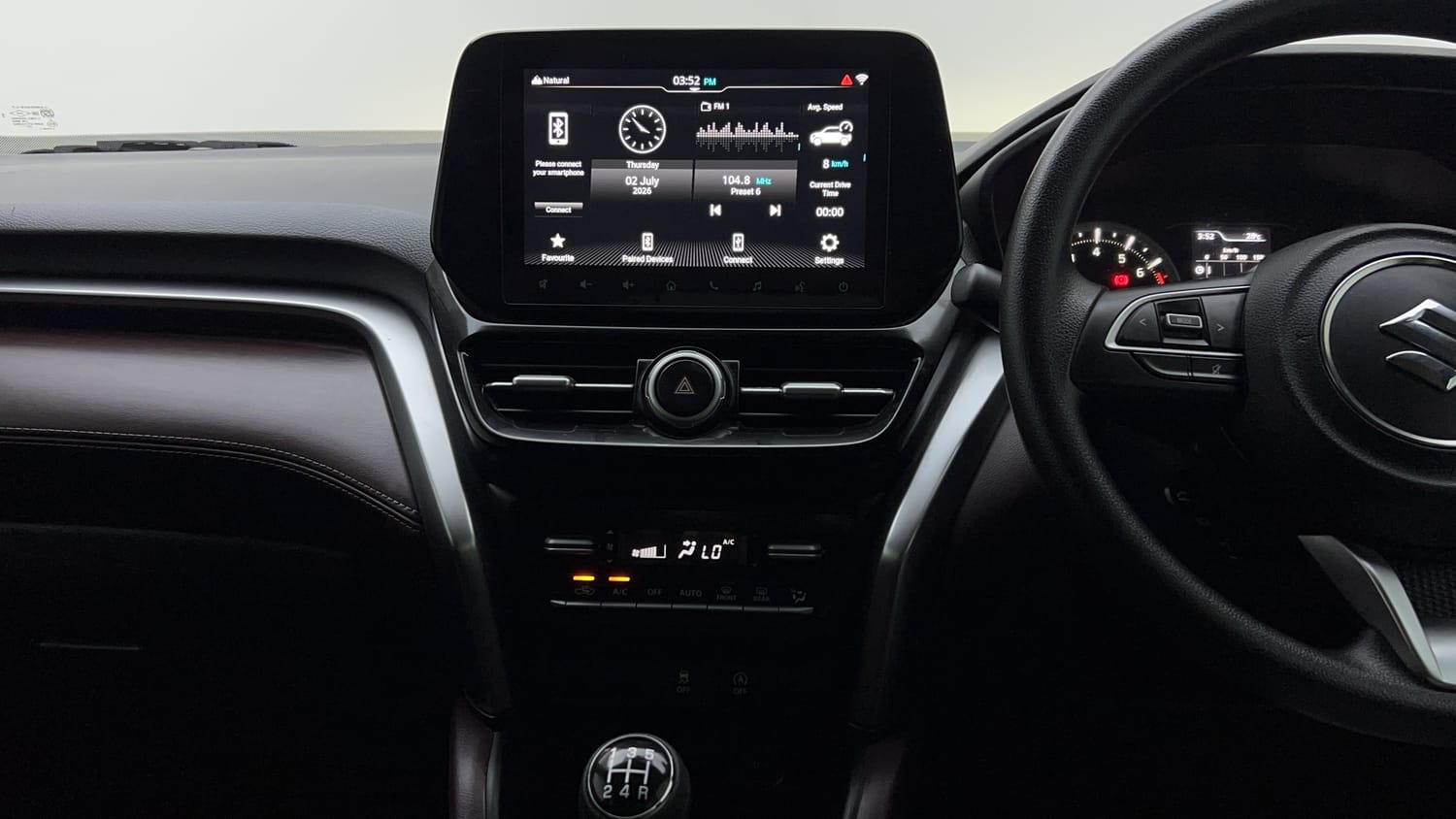 Used 2024 Maruti Suzuki Grand Vitara Zeta Smart Hybrid Petrol Manual interior MUSIC SYSTEM & AC CONTROL VIEW