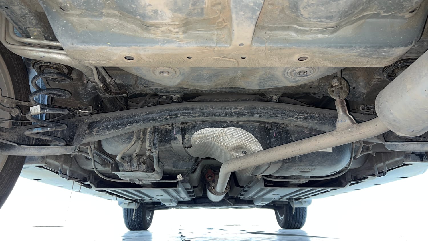 Used 2024 Maruti Suzuki Grand Vitara Zeta Smart Hybrid Petrol Manual extra REAR UNDERBODY VIEW (TAKEN FROM REAR)