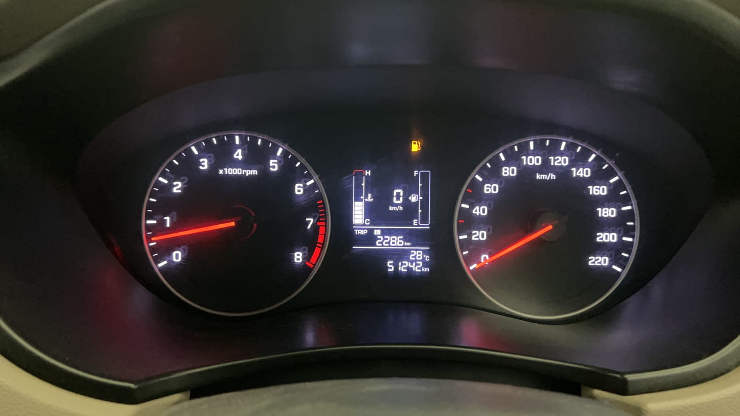 Used 2018 Hyundai Elite i20 Sportz 1.2 Petrol Manual interior CLUSTERMETER VIEW