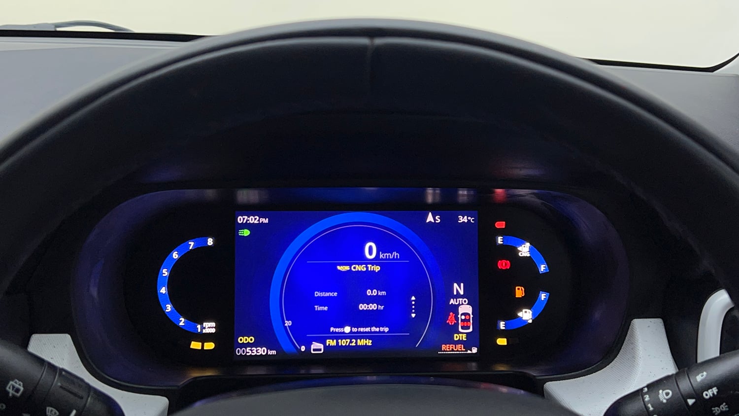 Used 2026 Tata Punch Accomplished + S CNG Automatic Cng Automatic interior CLUSTERMETER VIEW