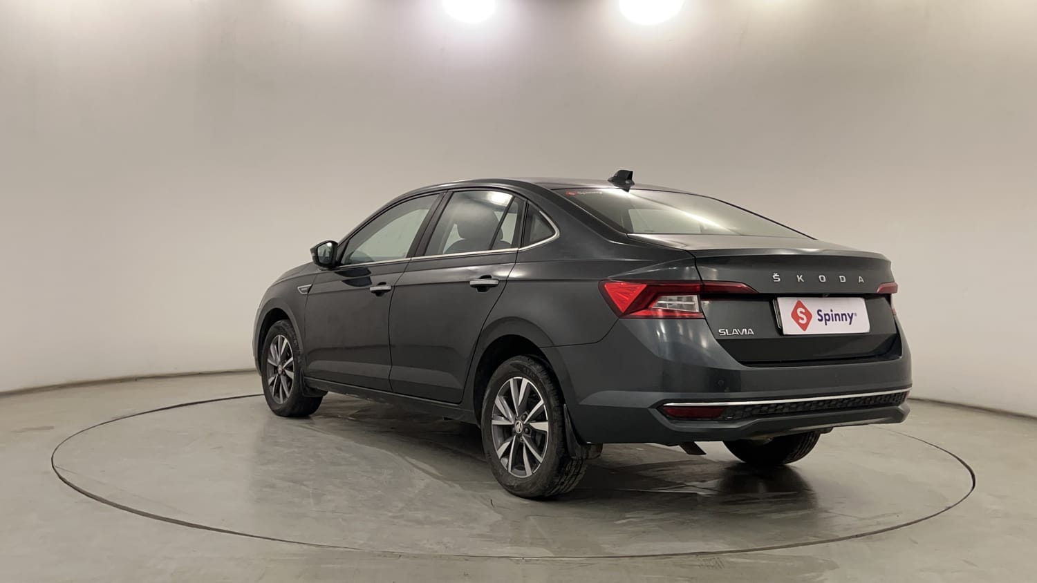 Used 2022 Skoda Slavia Style 1.0L TSI AT Petrol Automatic exterior LEFT REAR CORNER VIEW