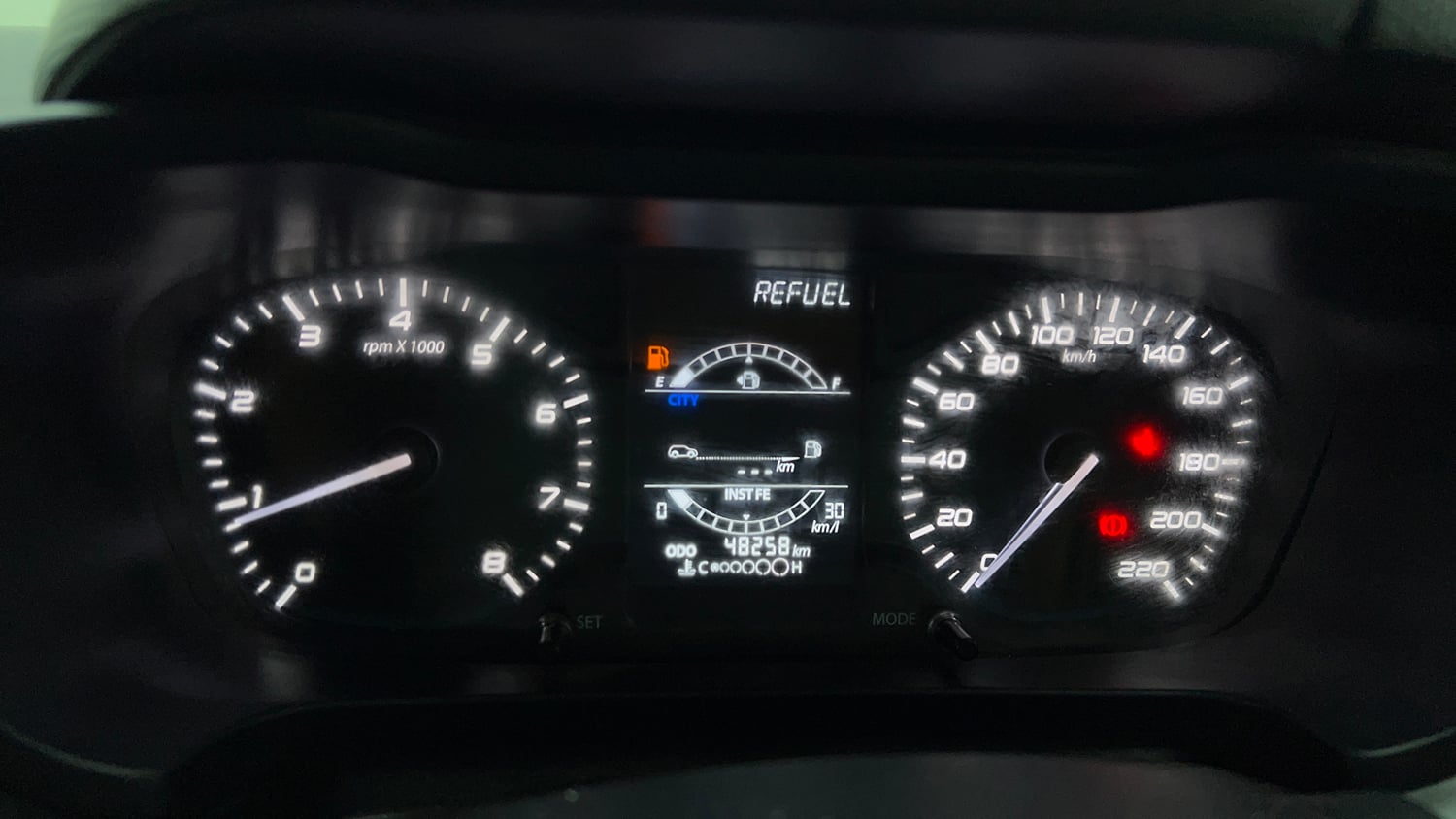 Used 2023 Tata Altroz XM Plus Petrol Petrol Manual interior CLUSTERMETER VIEW