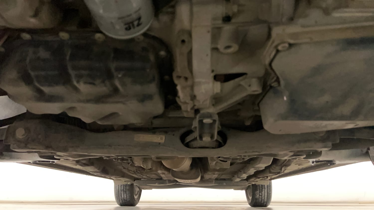 Used 2022 Skoda Slavia Style 1.0L TSI AT Petrol Automatic extra FRONT LEFT UNDERBODY VIEW