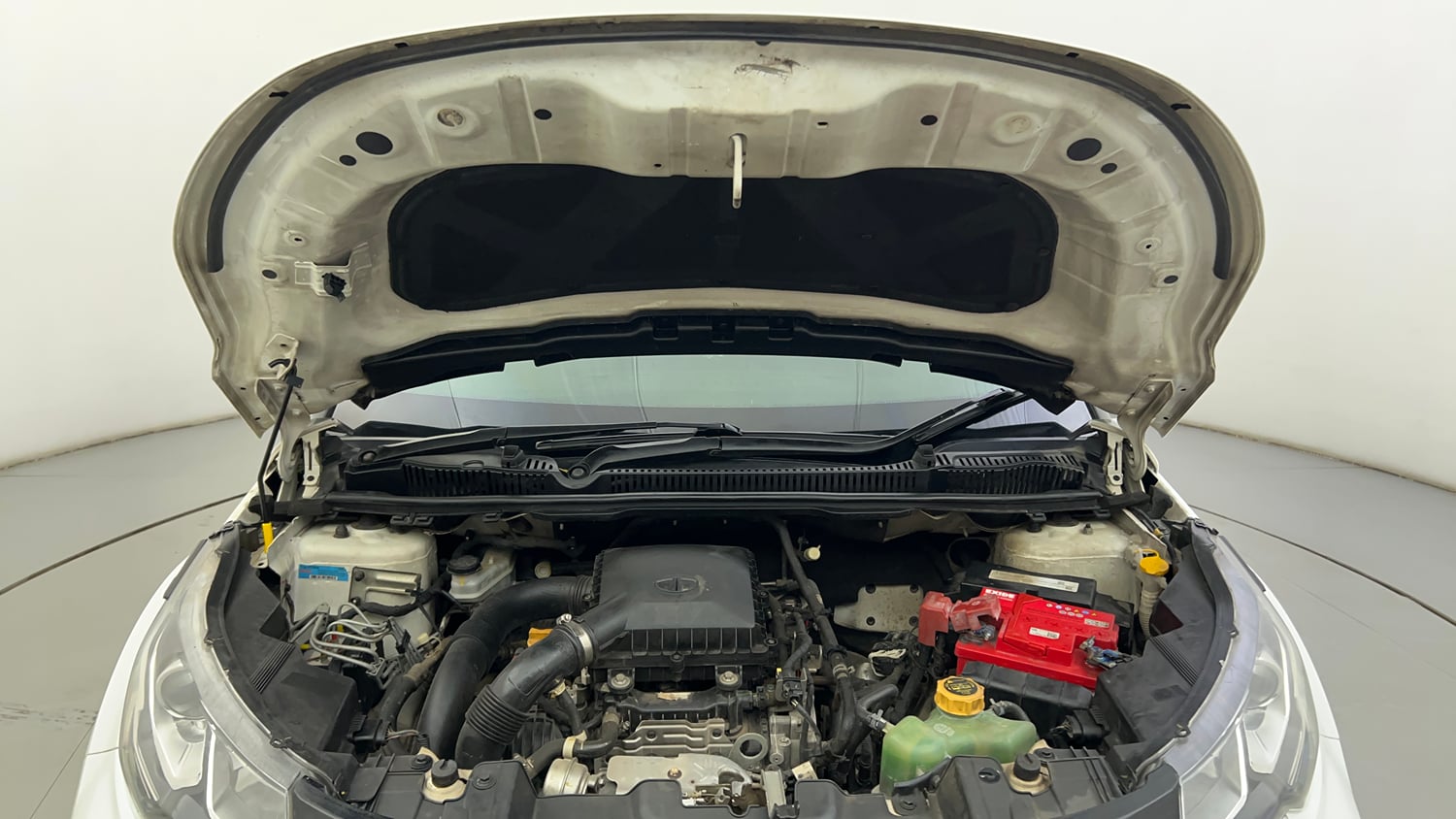 Used 2023 Tata Nexon XZA Plus (S) Petrol Automatic engine ENGINE & BONNET OPEN FRONT VIEW