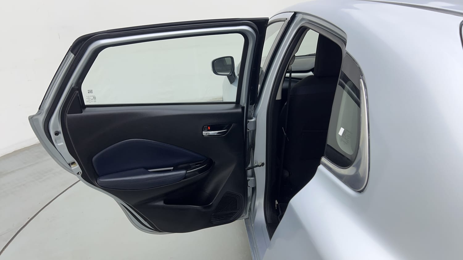 Used 2022 Maruti Suzuki Baleno Zeta MT Petrol Manual interior LEFT REAR DOOR OPEN VIEW