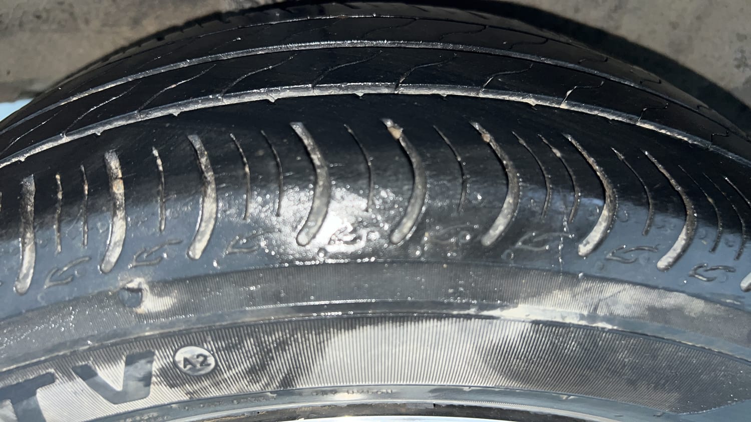 Used 2024 Honda Amaze VX 1.2 Petrol MT Petrol Manual tyres RIGHT REAR TYRE TREAD VIEW