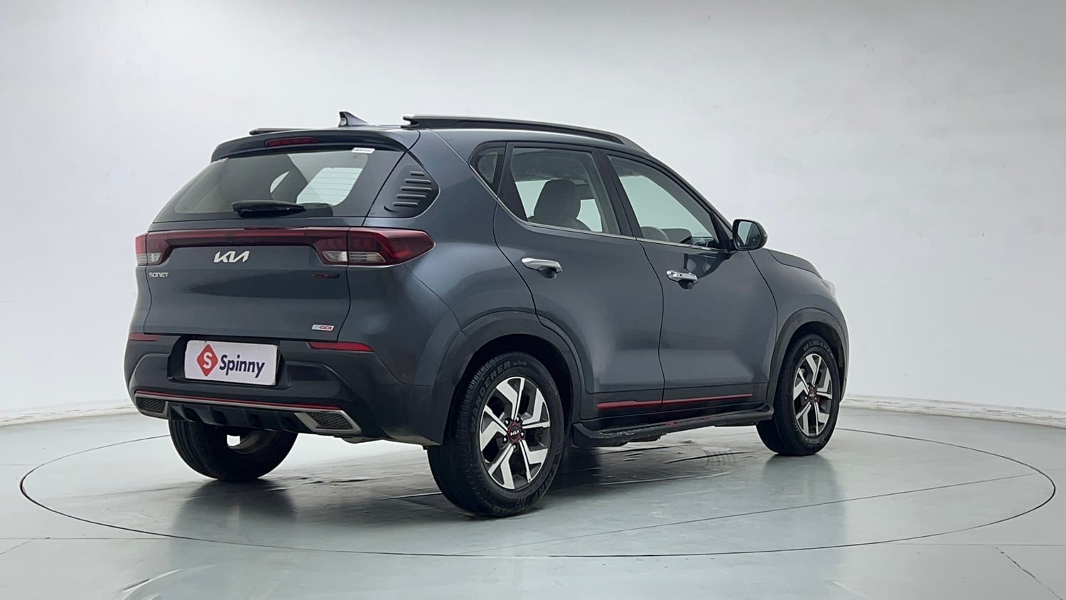 Used 2022 Kia Sonet GTX Plus 1.0 DCT Petrol Automatic exterior RIGHT REAR CORNER VIEW