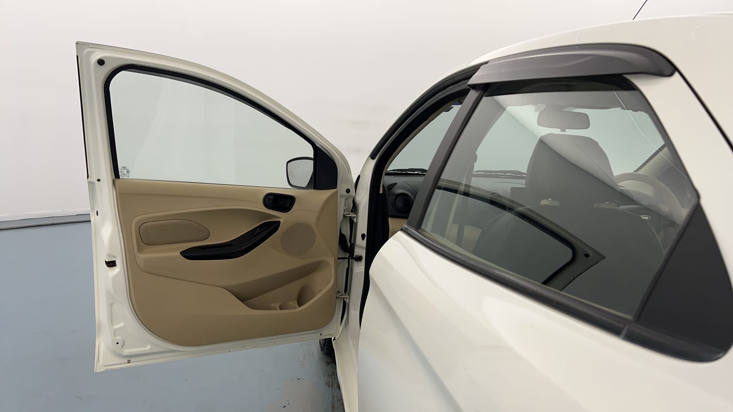 Used 2021 Ford Figo Aspire Titanium 1.2 Ti-VCT Petrol Manual interior LEFT FRONT DOOR OPEN VIEW