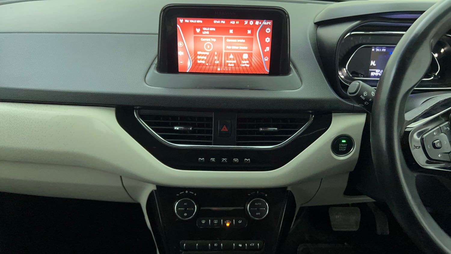Used 2023 Tata Nexon XZA Plus (S) Petrol Automatic interior MUSIC SYSTEM & AC CONTROL VIEW