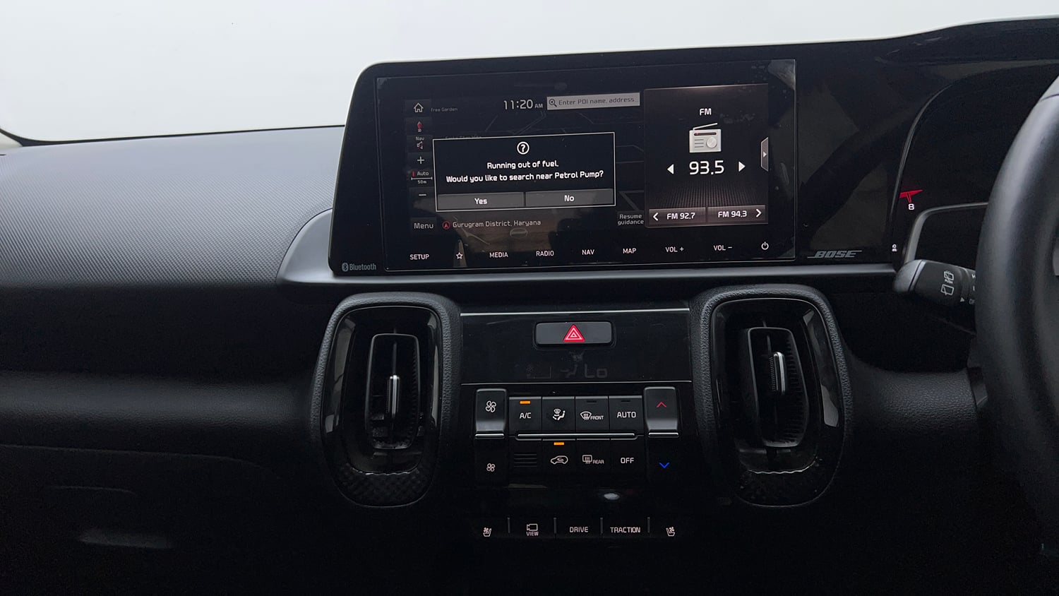 Used 2022 Kia Sonet GTX Plus 1.0 DCT Petrol Automatic interior MUSIC SYSTEM & AC CONTROL VIEW
