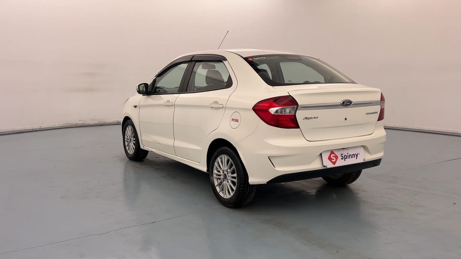 Used 2021 Ford Figo Aspire Titanium 1.2 Ti-VCT Petrol Manual exterior LEFT REAR CORNER VIEW