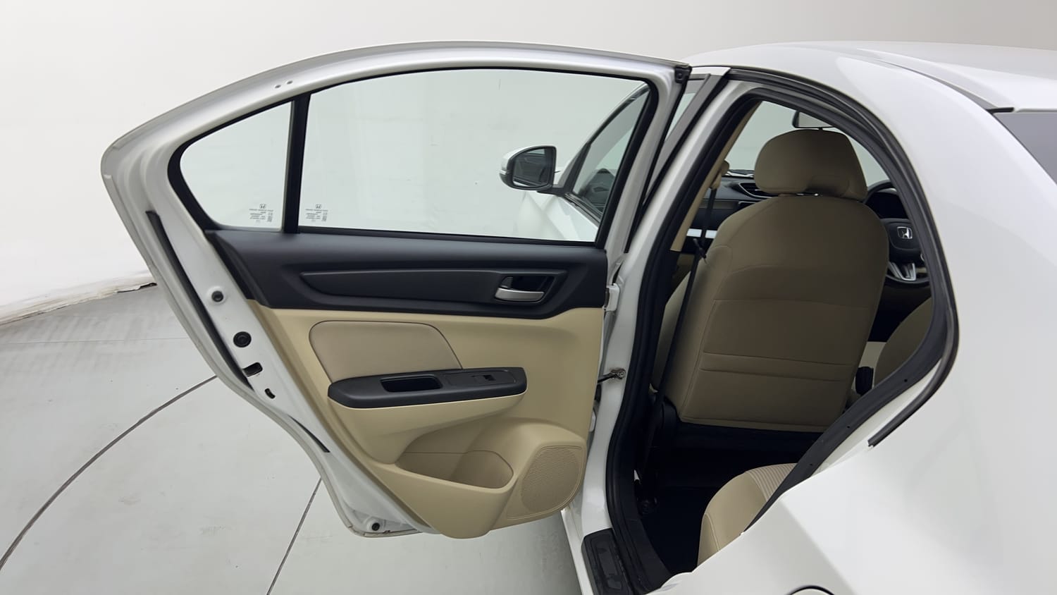 Used 2024 Honda Amaze VX 1.2 Petrol MT Petrol Manual interior LEFT REAR DOOR OPEN VIEW