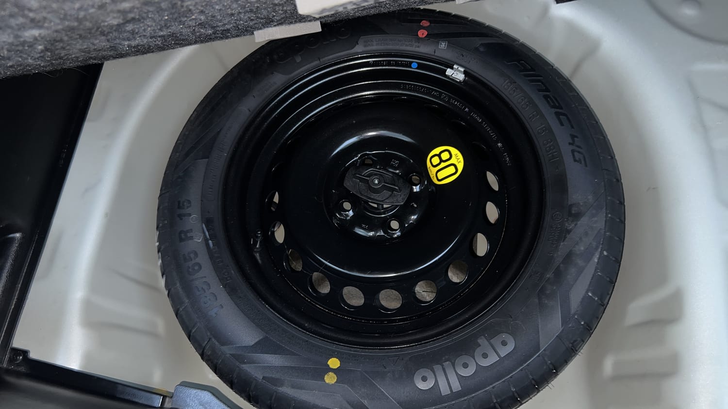 Used 2022 Maruti Suzuki Baleno Zeta MT Petrol Manual tyres SPARE TYRE VIEW