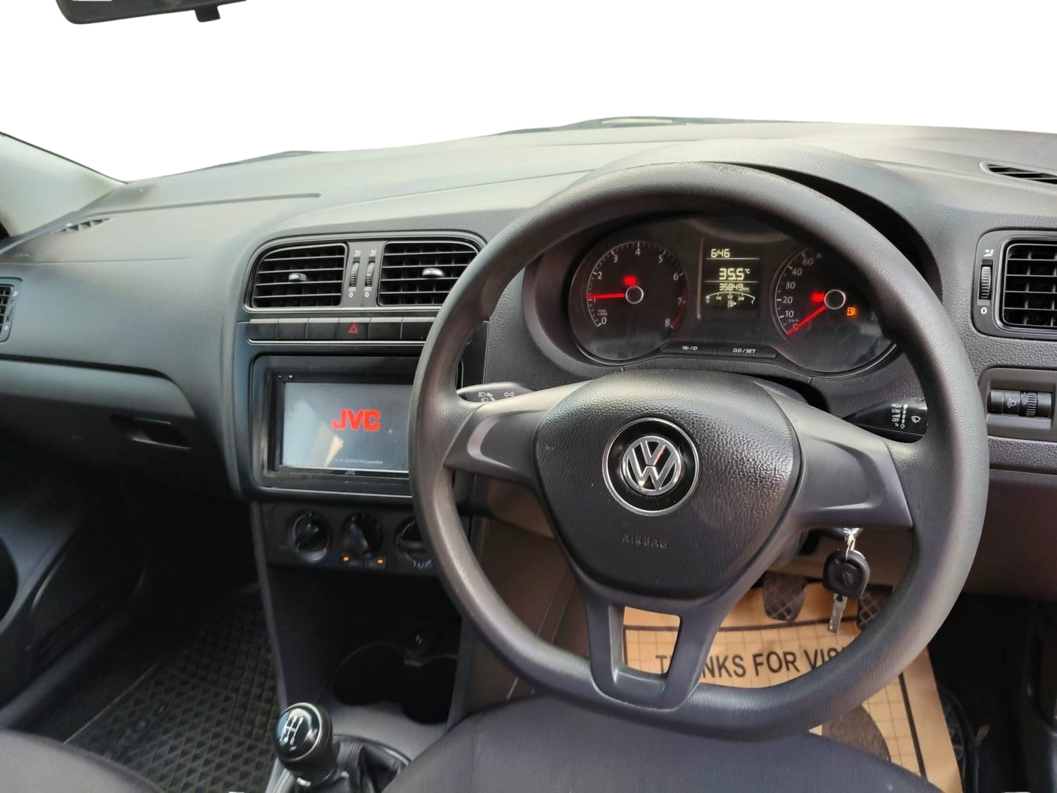 Used 2019 Volkswagen Polo Trendline 1.0L (P) Petrol Manual interior DASHBOARD VIEW