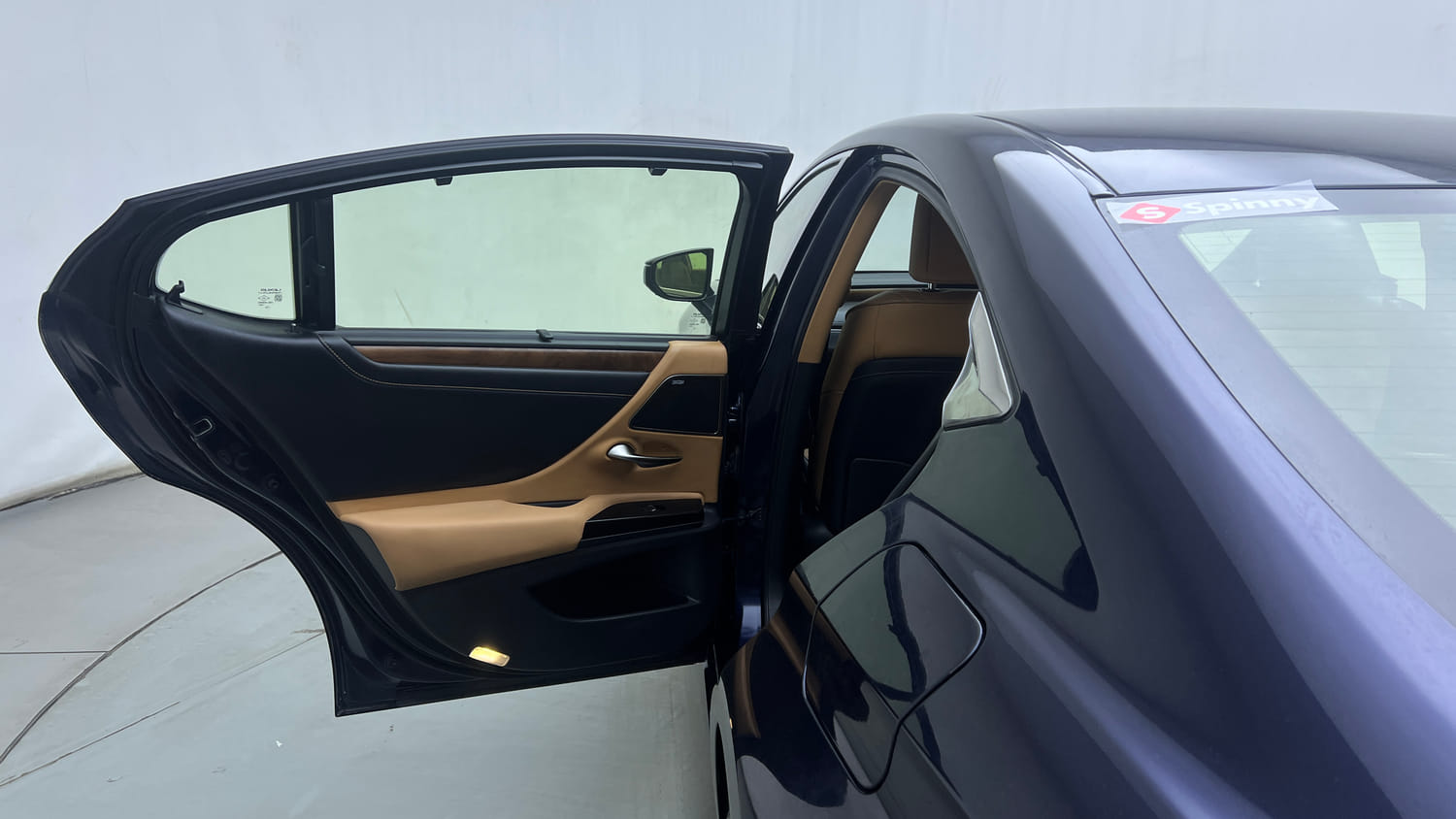 Used 2023 Lexus ES 300h Luxury Hybrid Automatic interior LEFT REAR DOOR OPEN VIEW