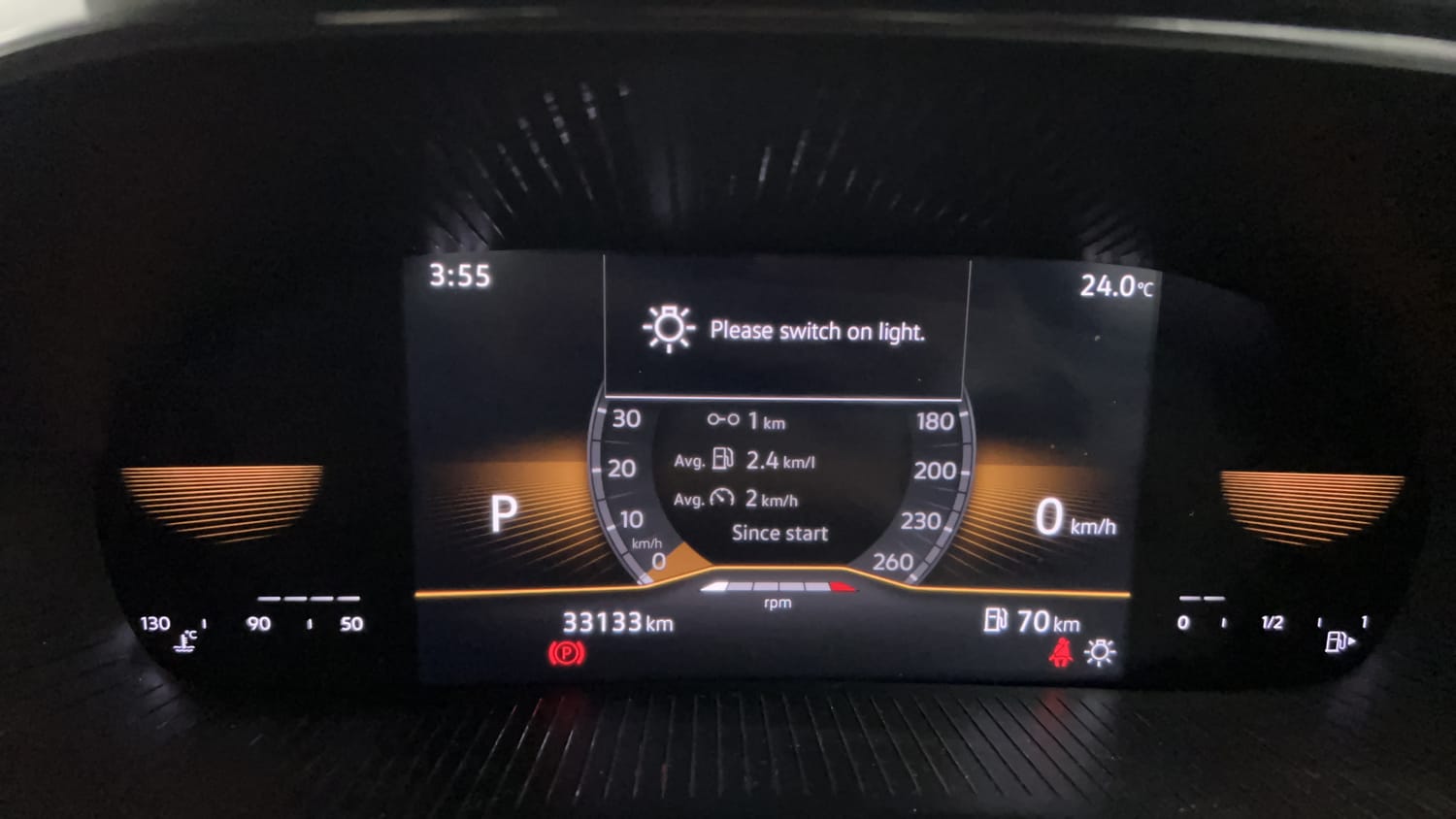 Used 2022 Skoda Slavia Style 1.0L TSI AT Petrol Automatic interior CLUSTERMETER VIEW