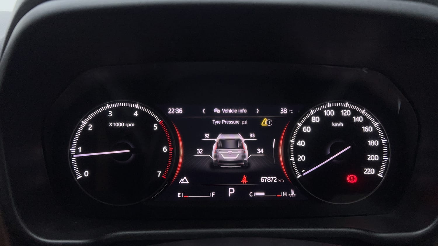 Used 2022 Mahindra Scorpio N Z8 L Diesel AT 4WD 7 STR Diesel Automatic interior CLUSTERMETER VIEW