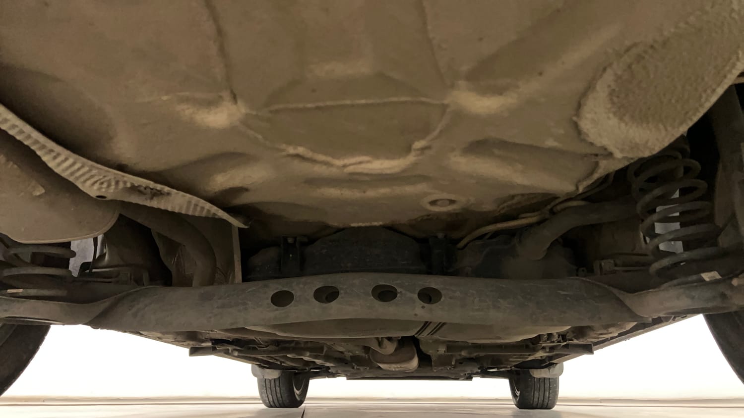 Used 2022 Skoda Slavia Style 1.0L TSI AT Petrol Automatic extra REAR UNDERBODY VIEW (TAKEN FROM REAR)
