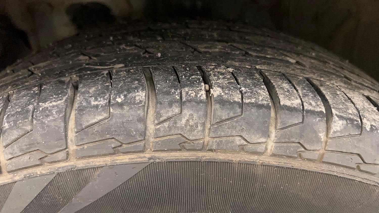 Used 2021 Hyundai Creta SX 1.5 Petrol Petrol Manual tyres LEFT FRONT TYRE TREAD VIEW