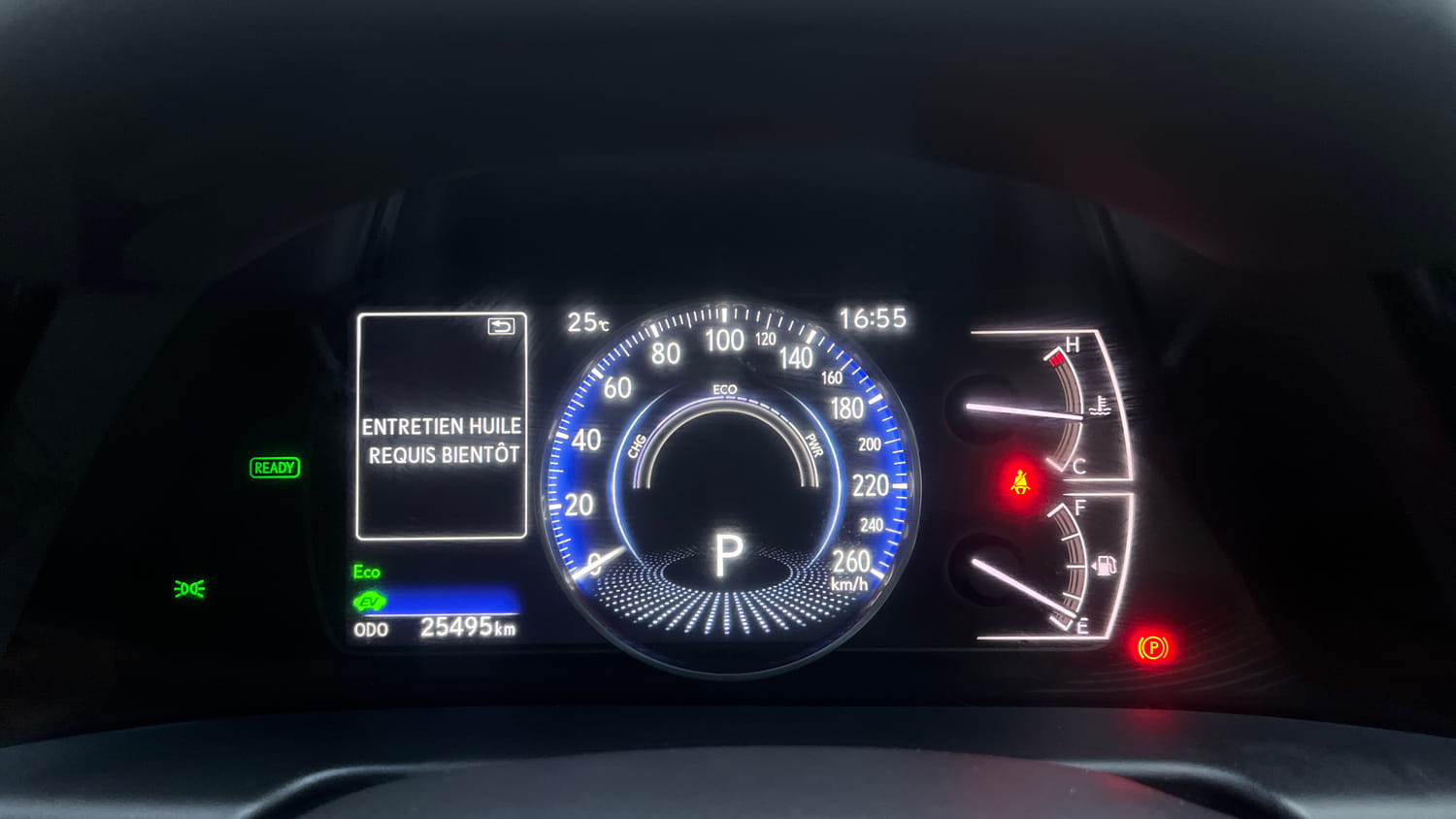 Used 2023 Lexus ES 300h Luxury Hybrid Automatic interior CLUSTERMETER VIEW