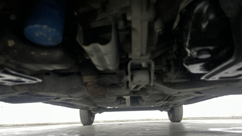 Used 2013 Hyundai i10 Sportz 1.2 AT Kappa2 Petrol Automatic extra FRONT LEFT UNDERBODY VIEW